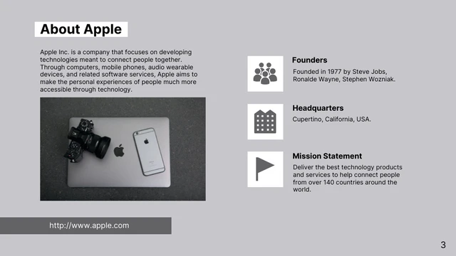 Modern Grey Apple Pitch Deck Template - Page 3