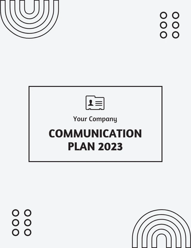 Grey And Black Simple Modern Rustic Corporate Communication Plans - Page 1