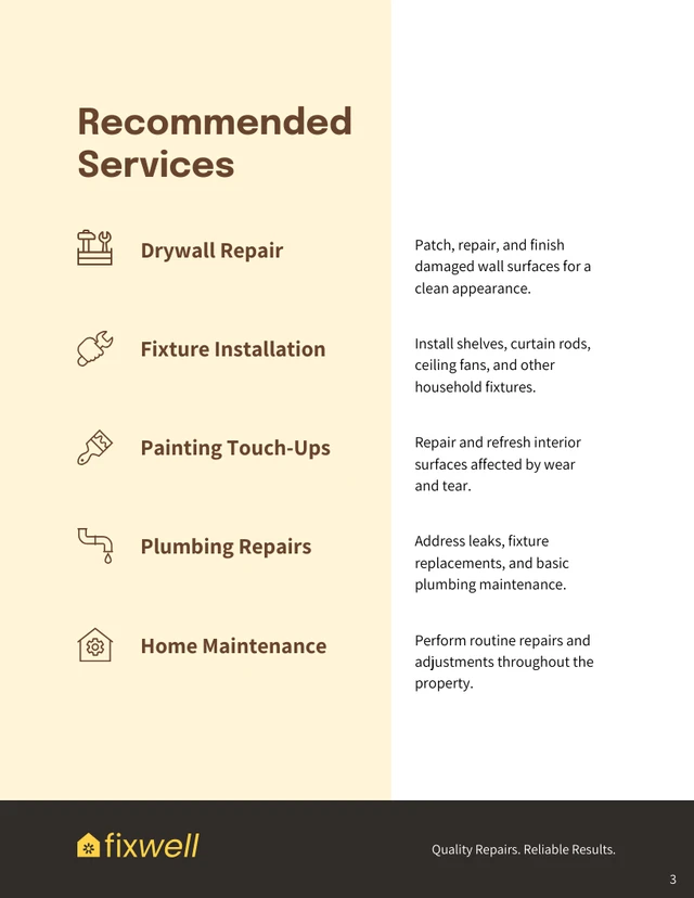 Handyman Proposal Template - صفحة 3
