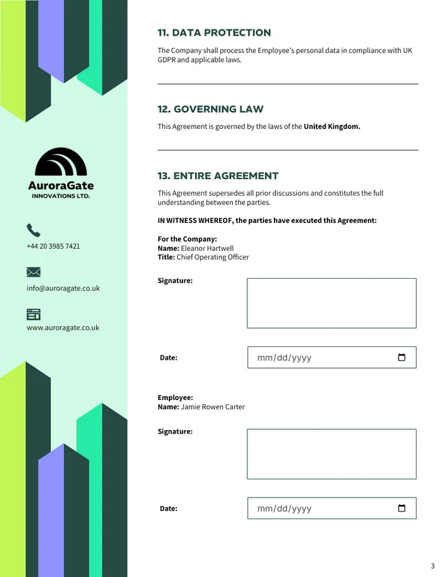 Product Marketing Manager Contract Template - Página 3