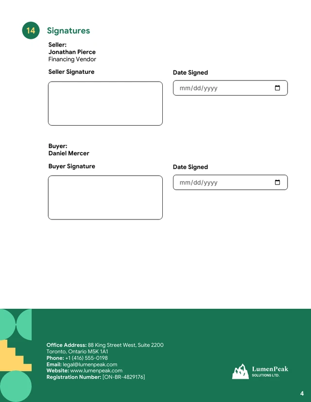 Owner Financing Contract - صفحة 4