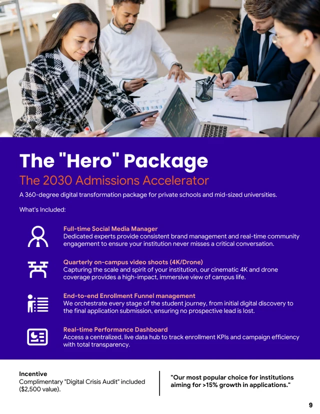 Institution Marketing Services Catalog Template - صفحة 9