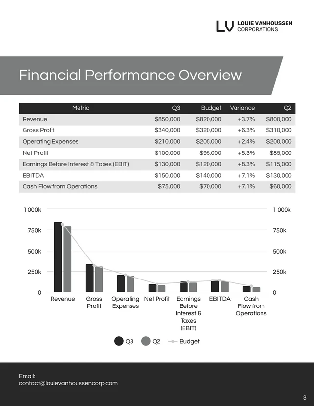 Board Financial Report Template - page 3