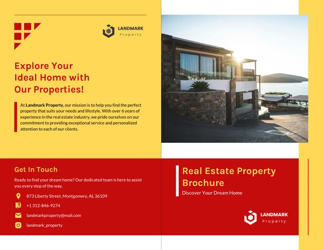 Real Estate Property Brochure Template - Pagina 1