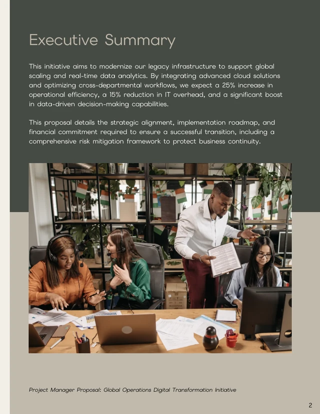 Project Manager Proposal Template - Seite 2