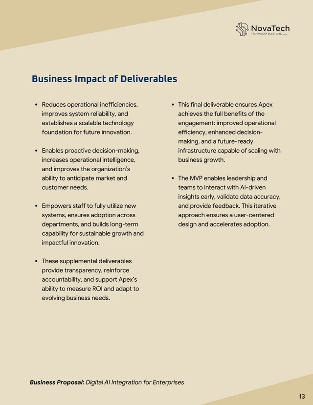 Enterprise Business Proposal Template - Pagina 13