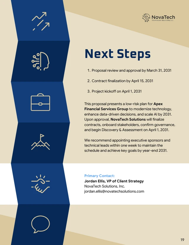 Enterprise Business Proposal Template - Pagina 19