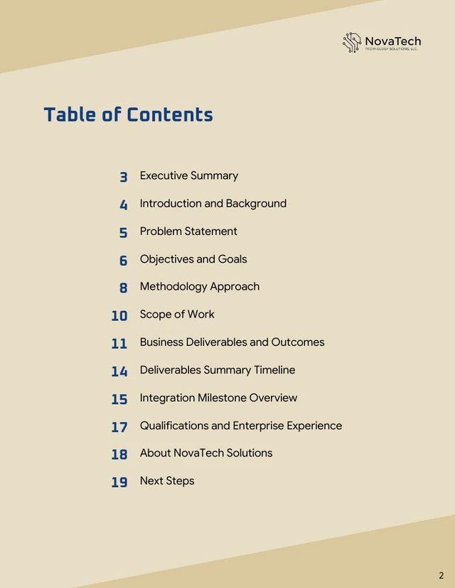 Enterprise Business Proposal Template - Pagina 2