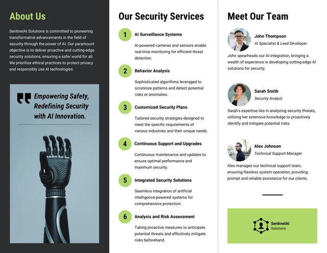 AI-Enabled Security and Surveillance C Fold Brochure - Page 2