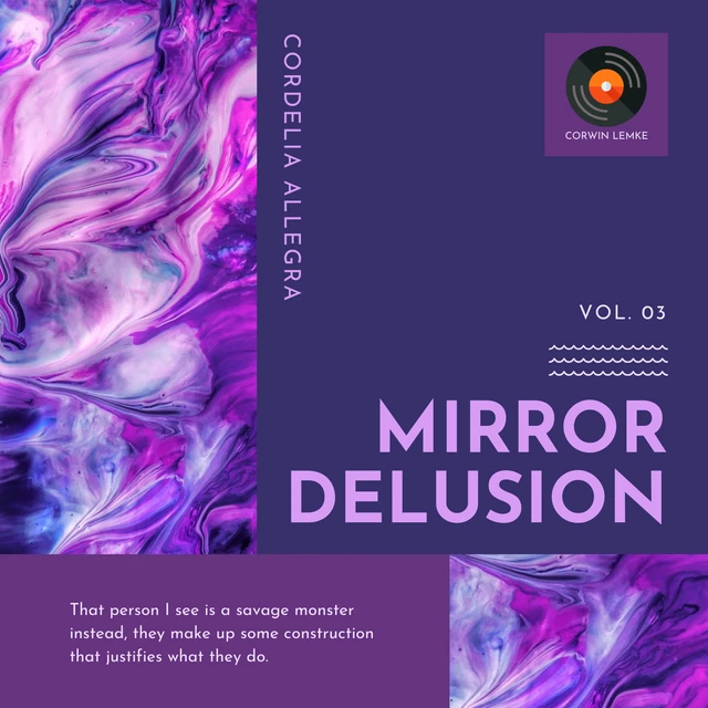 Dark Purple Monochrome Modern Bold Album Cover Template