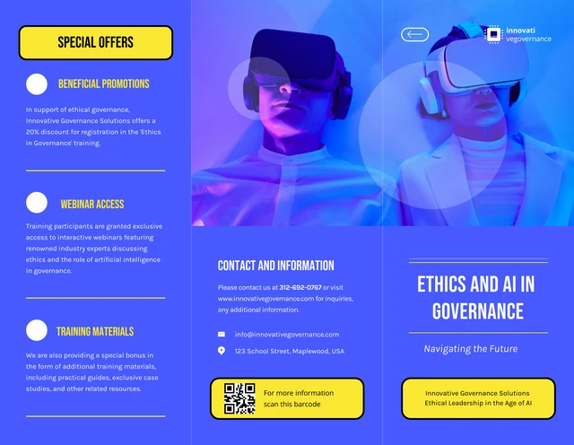 Ethics and AI in Governance C Fold Brochure - Page 1