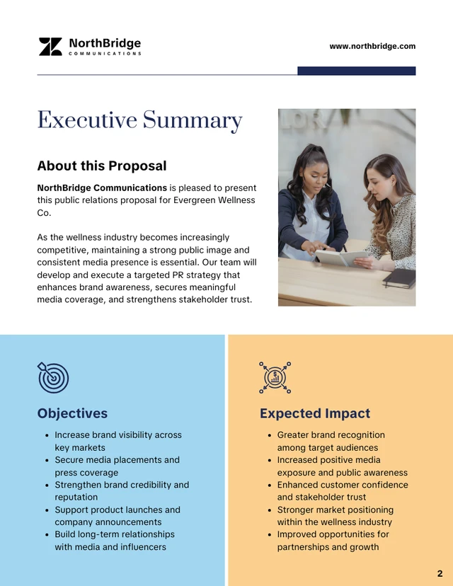 Public Relations Proposal Template - صفحة 2