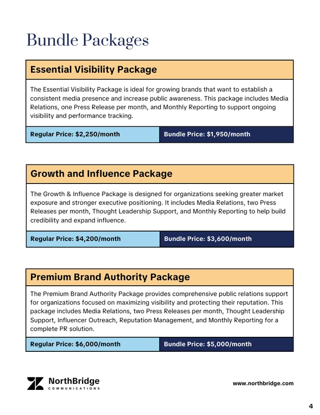 Public Relations Proposal Template - صفحة 4