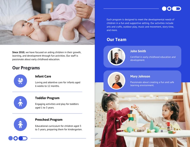 Child Care Center Brochure Template - Pagina 2