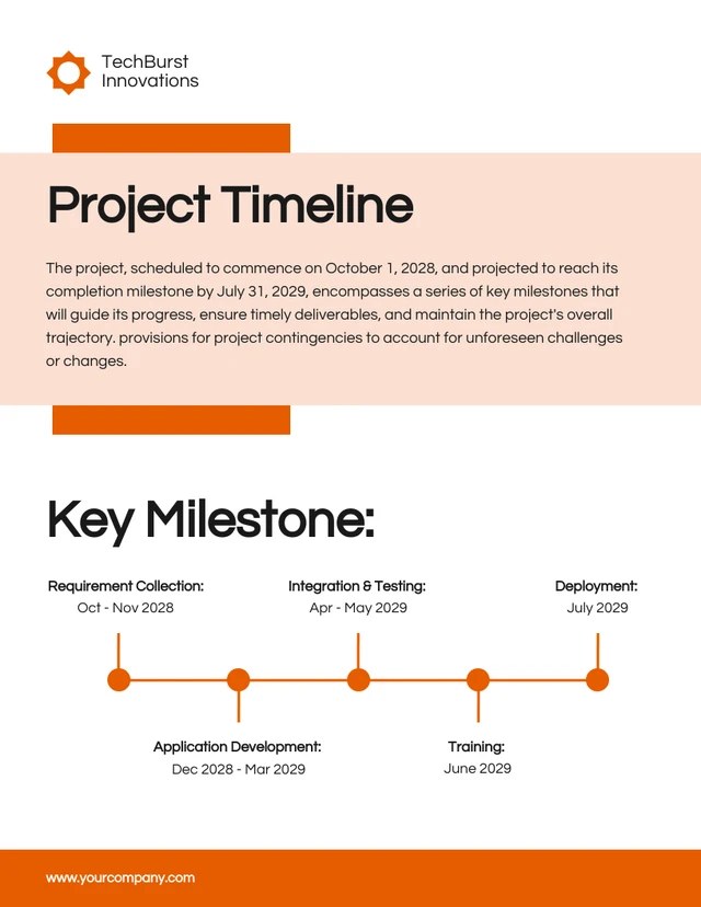 Orange And White Simple Project Proposal - Seite 4