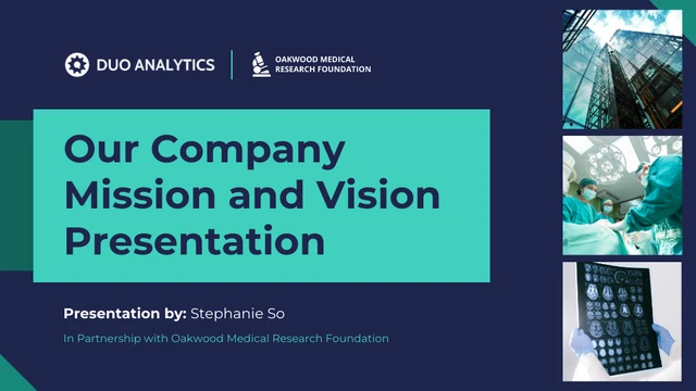 Company Mission and Vision Presentation - صفحة 1