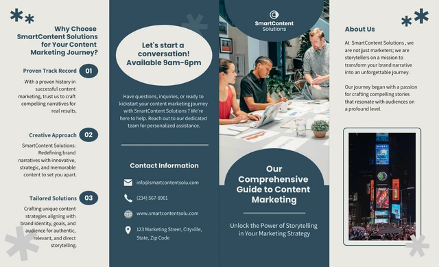Content Marketing Campaign Brochure - Page 1