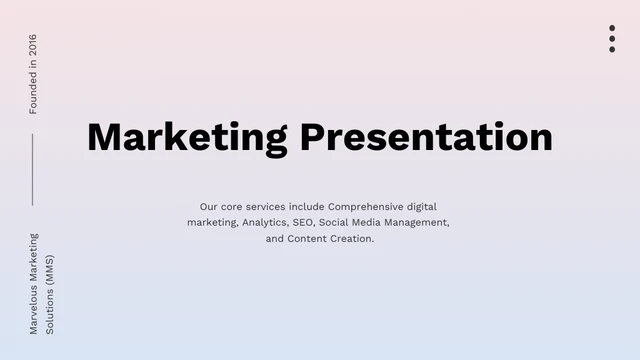 Gradient Yellow And Purple Marketing Presentation - Page 1