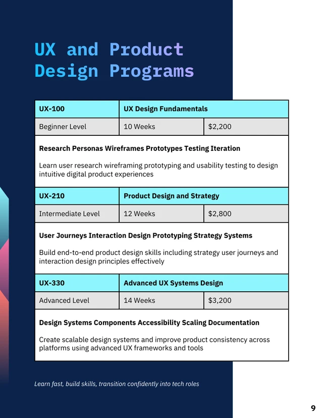 Tech Career Switch Course Catalog - صفحة 9