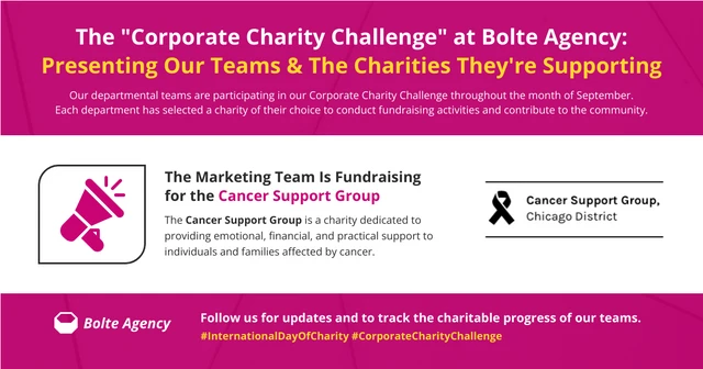 Corporate Charity Challenge Facebook Post  Template