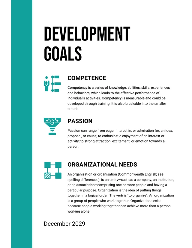 White And Teal Modern Elegant Career Professional Development Plans - Page 3