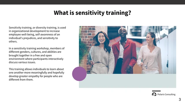White and Blue Sensitivity Training Presentation Template - Página 3