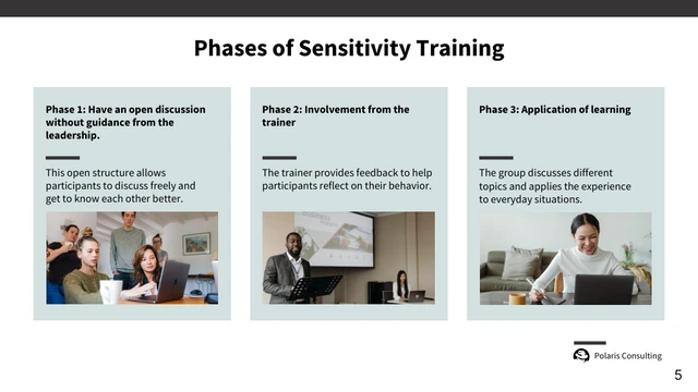 White and Blue Sensitivity Training Presentation Template - Page 5