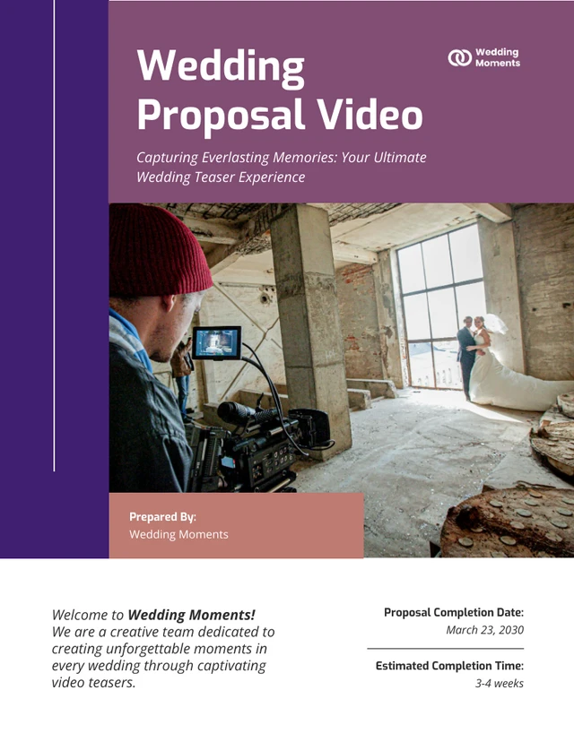 Wedding Proposal Video - Page 1