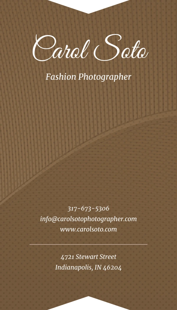 Elegant Photographer Business Card - Page 1