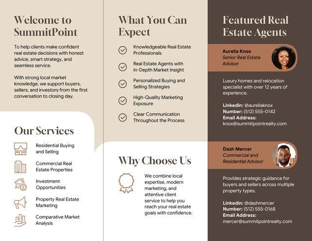 Real Estate Tri Fold Brochure - Página 2
