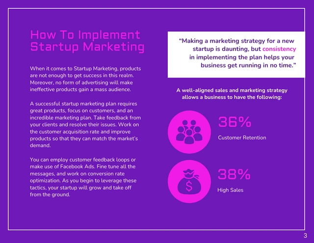Violet Startup Marketing White Paper - Página 3