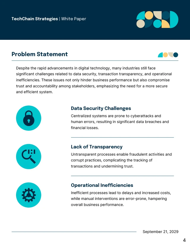 Blockchain White Paper Template - page 4