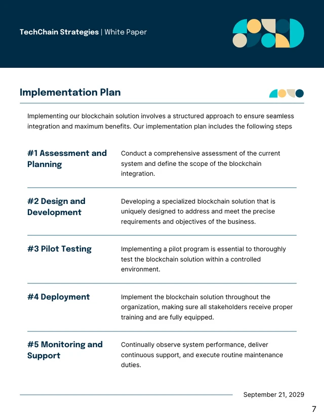 Blockchain White Paper Template - Pagina 7