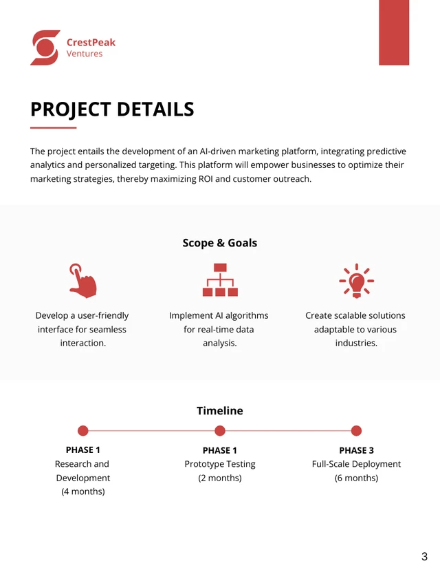 Unsolicited Project Proposal - Page 3