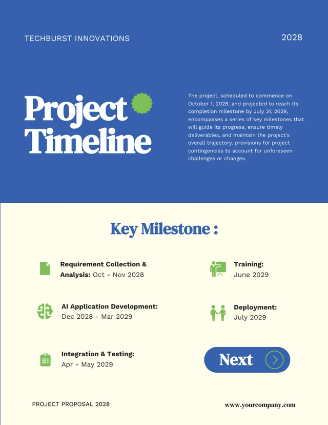 Blue And Green Simple Project Proposal - Seite 4