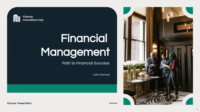 Green Simple Finance Presentation - Página 1