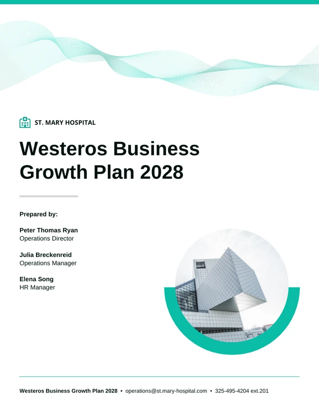Business Growth Plan Template - Page 1