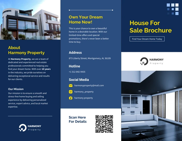 House For Sale Brochure Template - Seite 1