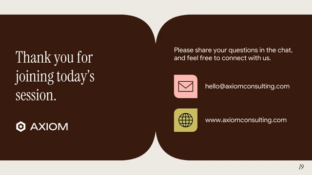 Consulting Webinar Presentation Template - page 19