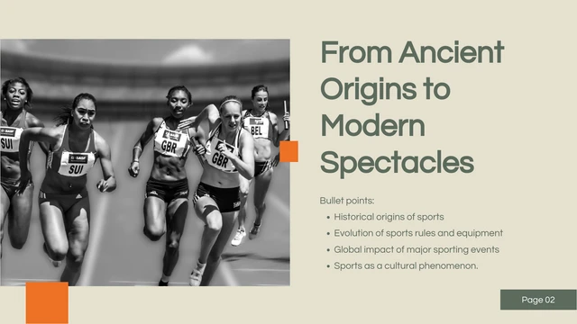 Olive Green and Orange Sports Presentations - صفحة 2