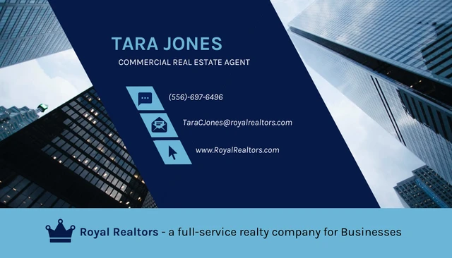 Commercial Real Estate Business Card - Page 1