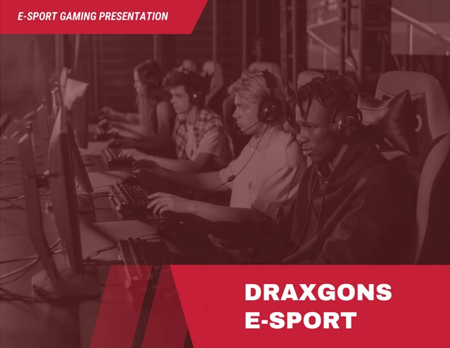 Red And White Minimalist Modern Professional Esport Game Presentation - Page 1