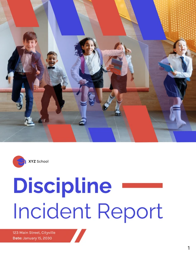 Discipline Incident Report - Page 1