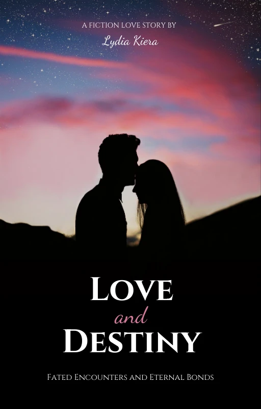 Schwarze einfache Romance-Story-E-Book-Cover-Vorlage