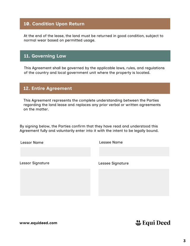 Simple Land Contract Template - Página 3