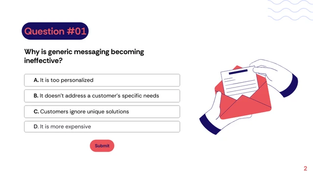 Customer Experience Training Quiz Presentation - Pagina 2