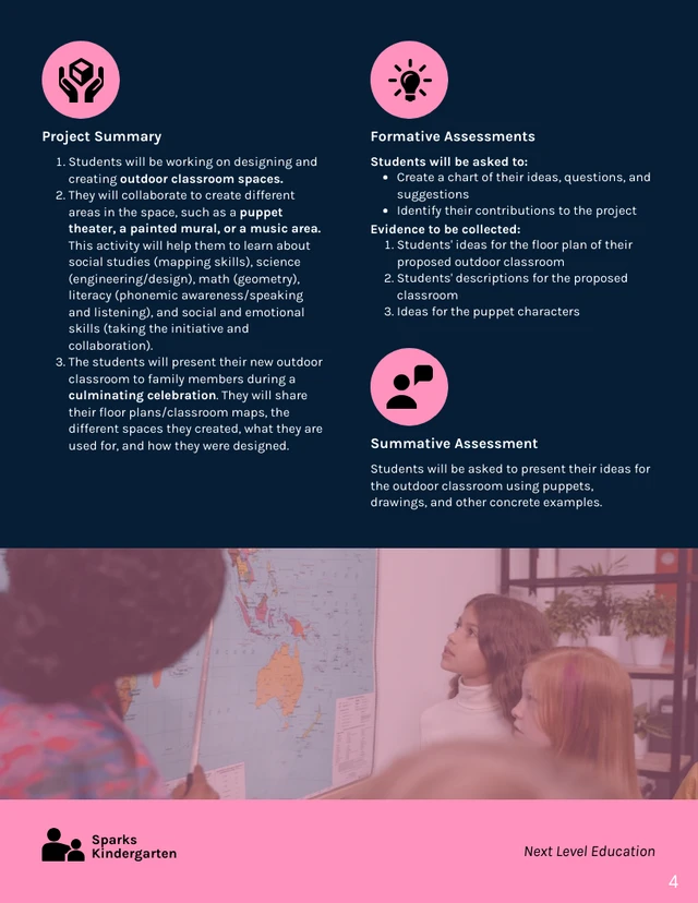 Pink & Dark Grey Project Based Learning Template - Page 4