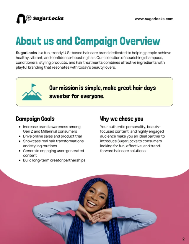 Influencer Proposal Template - Página 2