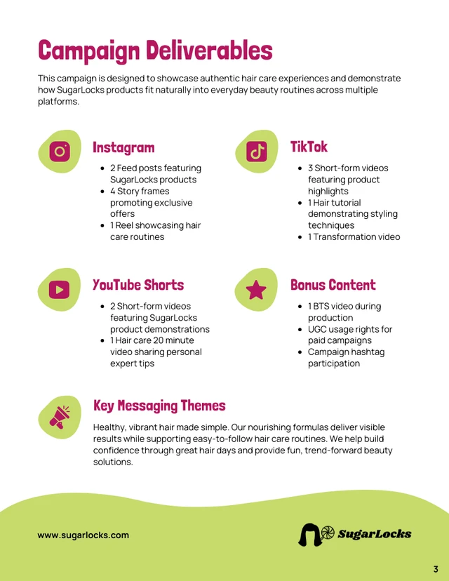 Influencer Proposal Template - Página 3
