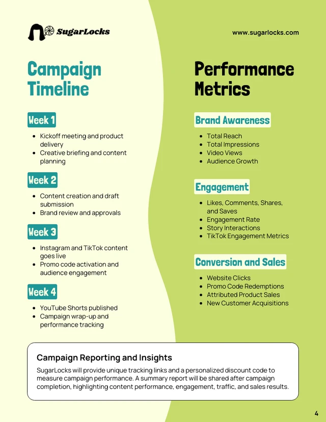 Influencer Proposal Template - Página 4